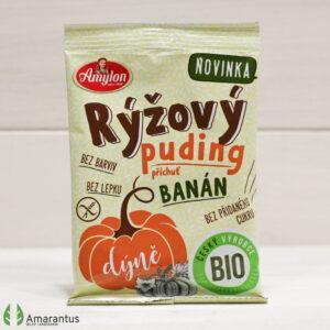 Budyń ryżowy o smaku bananowym z dynią bezglutenowy