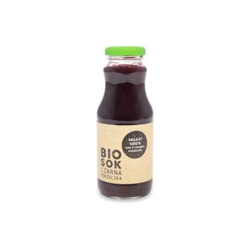 Zdjęcie butelki z sokiem z czarnej porzeczki Owocowe Smaki BIO